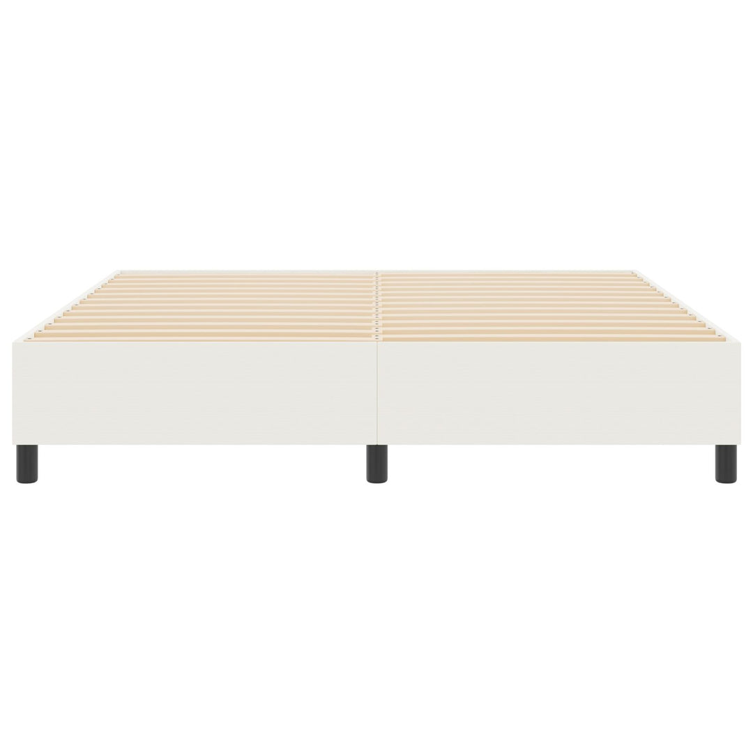 Box Spring Seng Cremefarvet Super King Corduroy Stof
