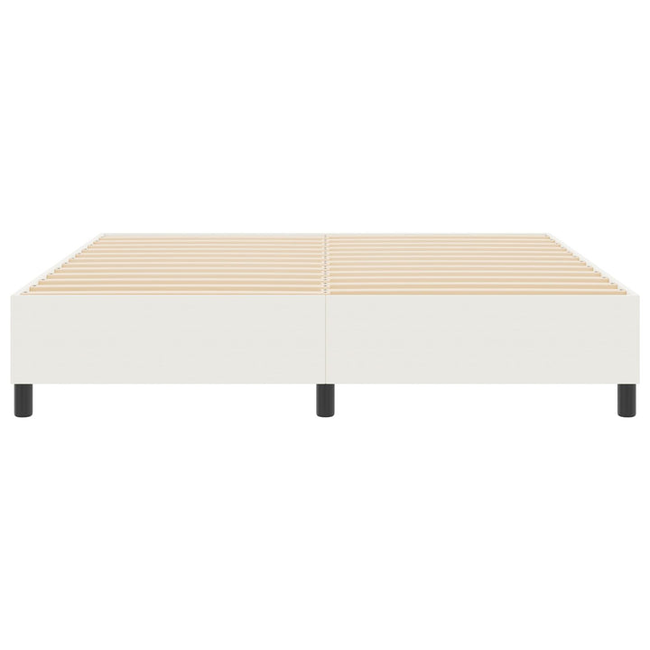 Box Spring Seng Cremefarvet Super King Corduroy Stof