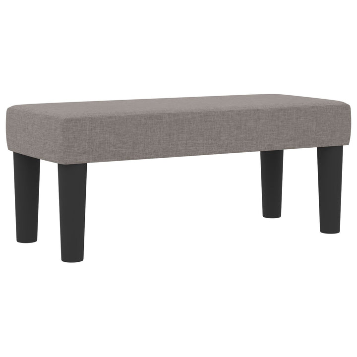 Boksmadras med madras og bænk Taupe 80x200 cm Stof