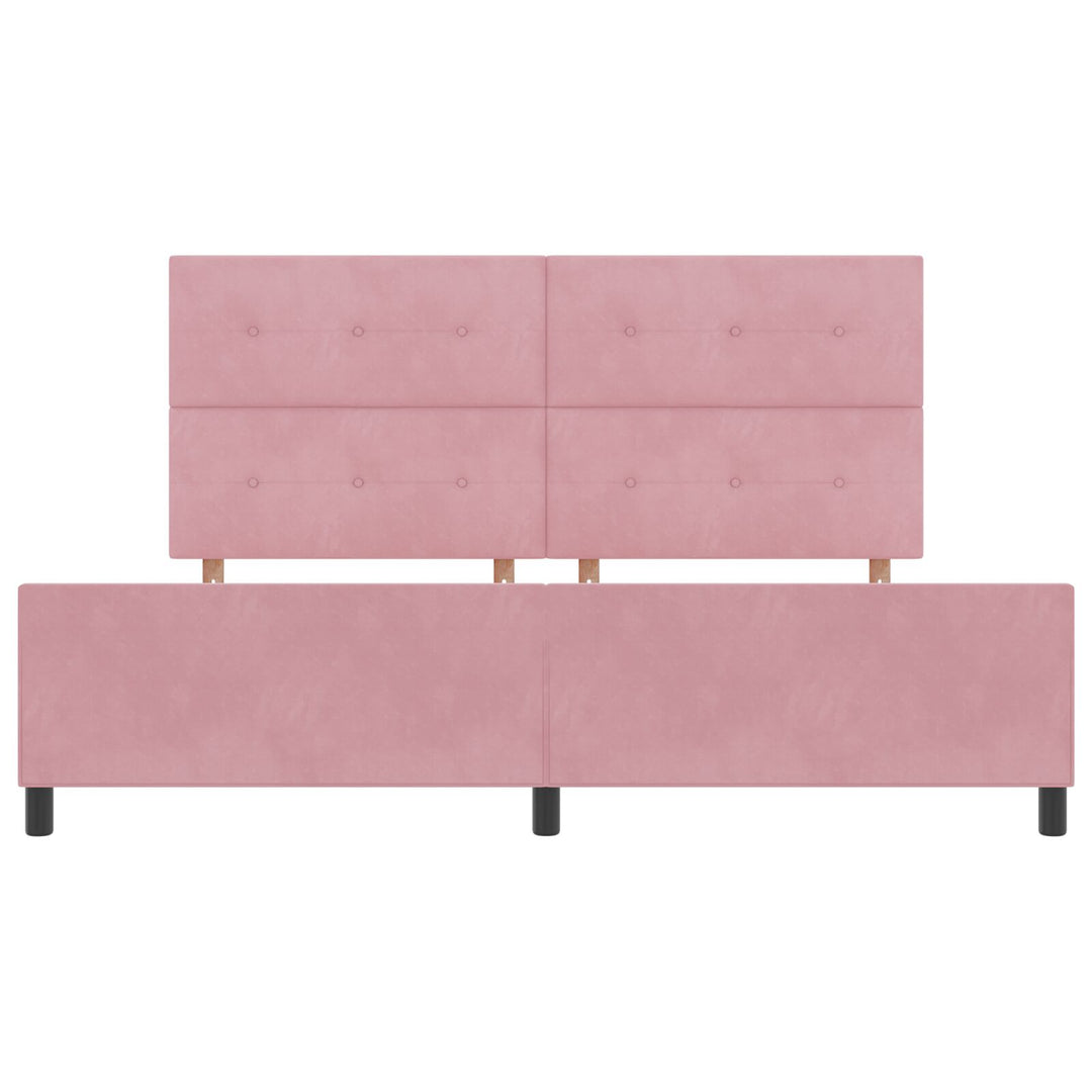 Sengestel Pink 200x200 cm Fløjl
