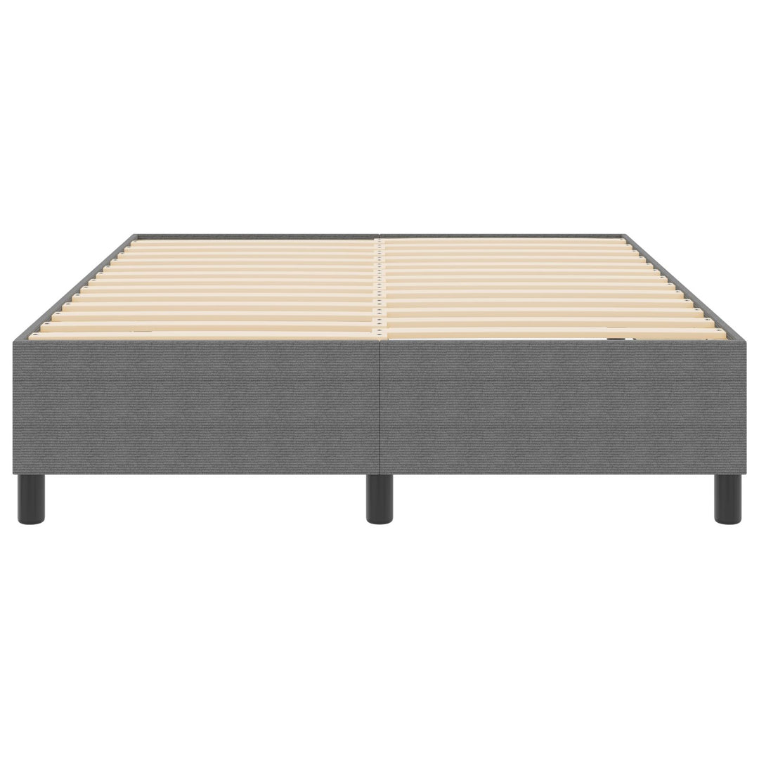 Box Spring Seng Lysegrå 160x200 cm Corduroy Stof