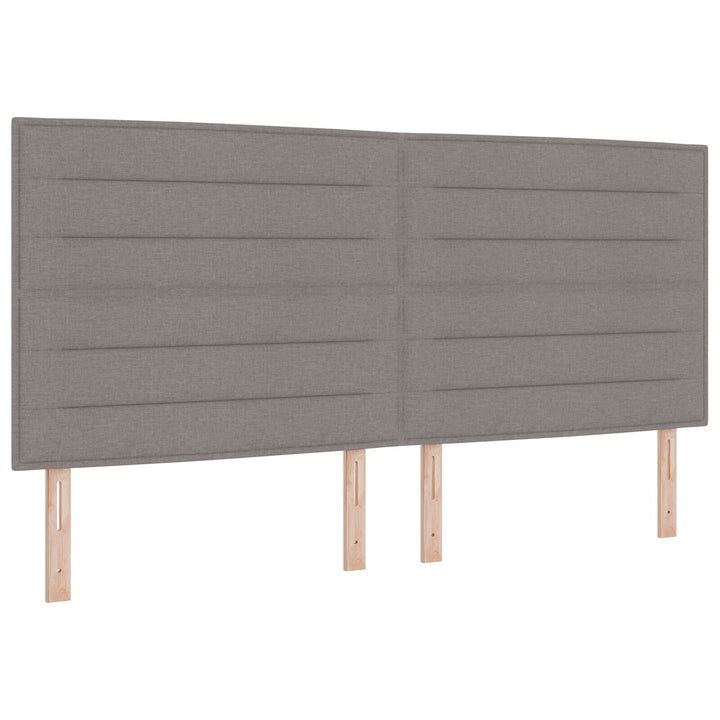 Sengestel Taupe 200x200 cm i stof