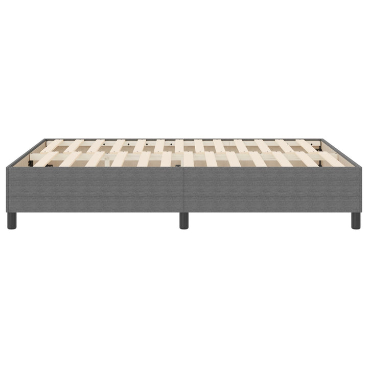 Box Spring Seng Lysegrå 160x200 cm Corduroy Stof