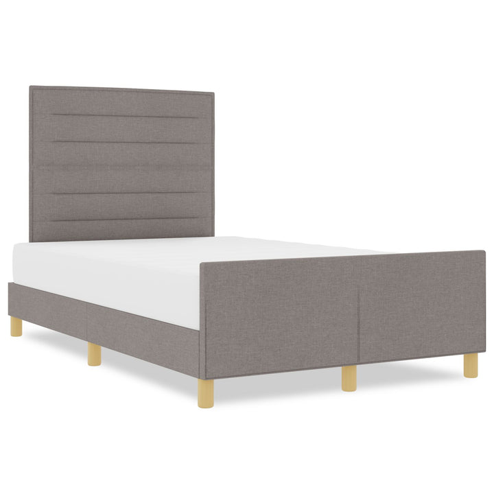 Taupe Stof Sengestel 140x190 cm