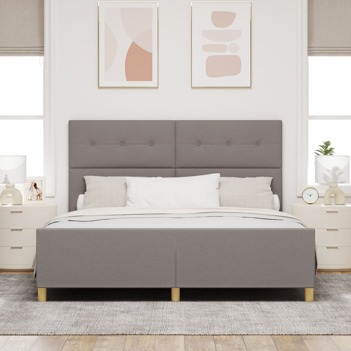 Sengestel Taupe 180x200 cm Stof