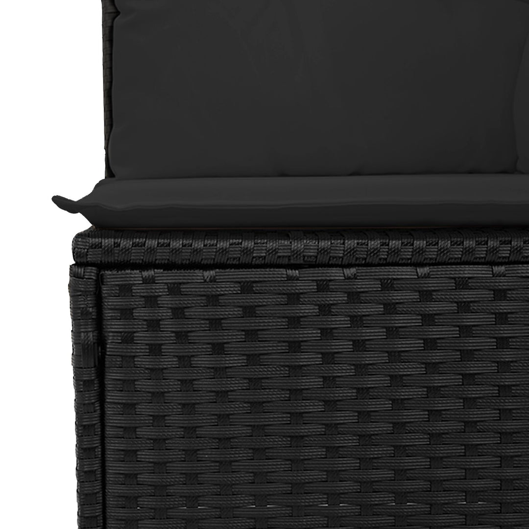 Havemøbel Sofa Sæt Sæt af 11 Sort Rattan