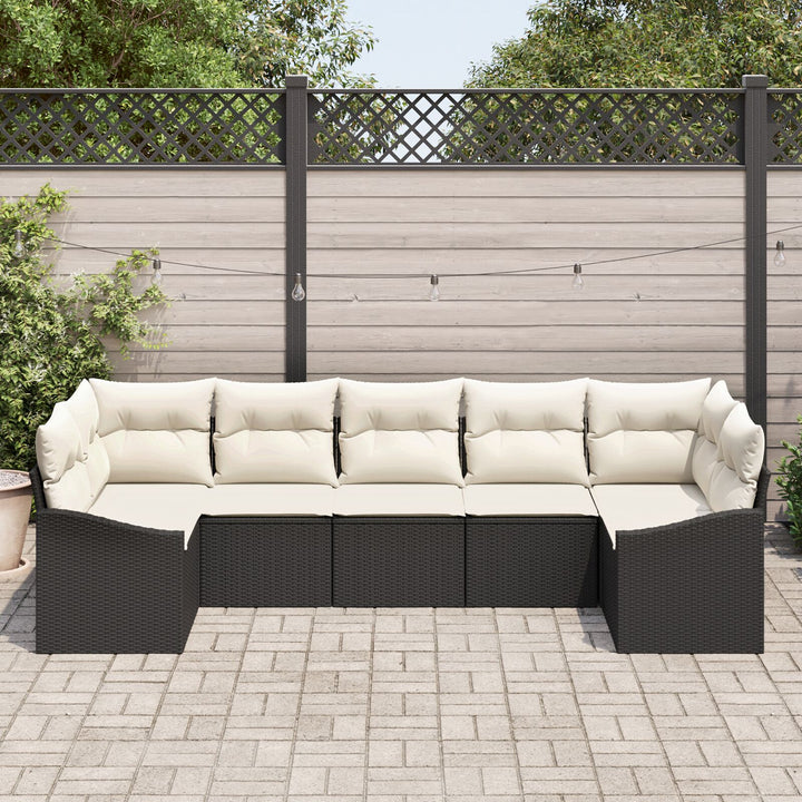 Have Sofa Sæt Sæt af 7 Beige puder med sort ramme