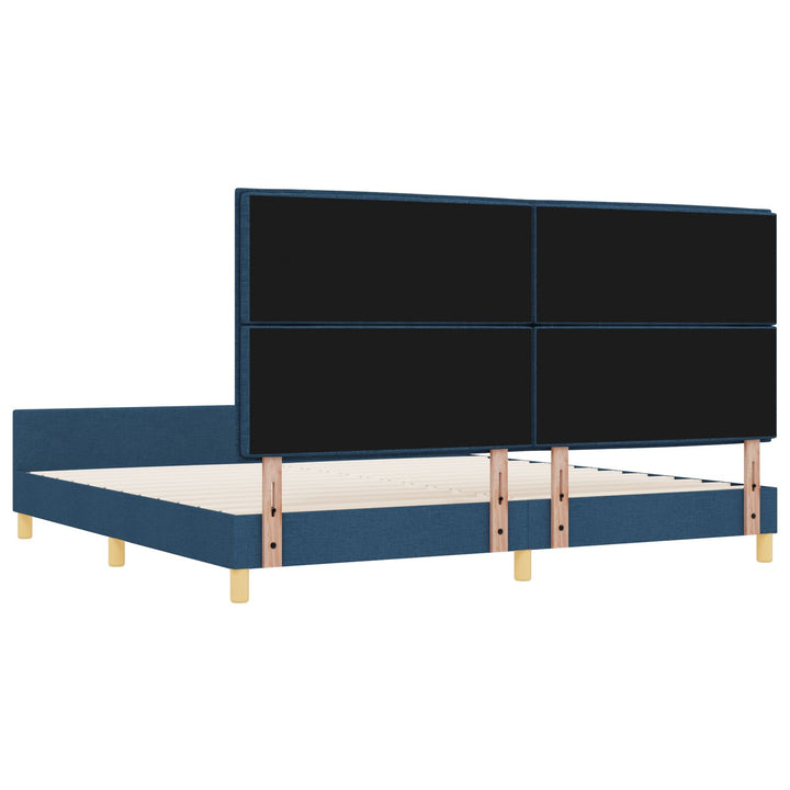 Sengestel Blå 200x200 cm Stof
