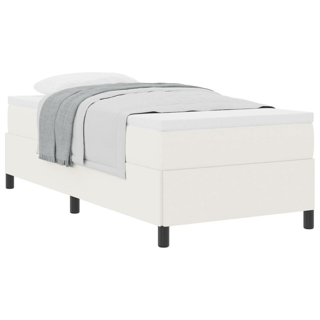 Sengestel Cremefarvet 90x190 cm Corduroy Stof