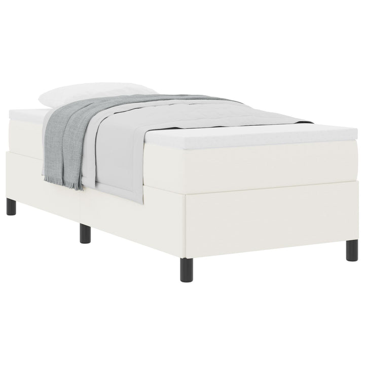 Sengestel Cremefarvet 90x190 cm Corduroy Stof