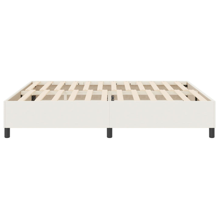 Box Spring Seng Cremefarvet Super King Corduroy Stof