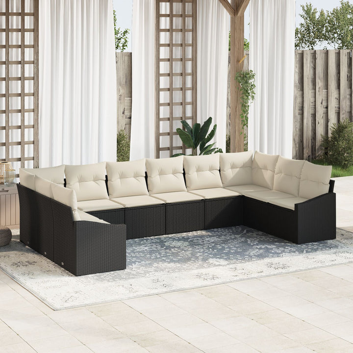 Have Sofa Sæt 10-delt Beige puder og sort ramme