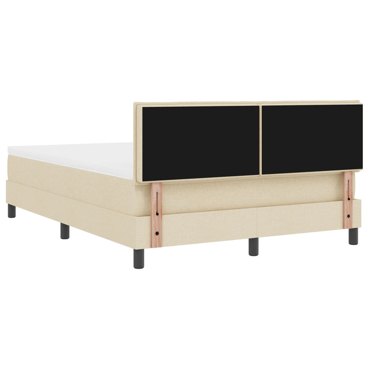 Sengestel med madras Beige Stof 160 x 200 cm Sengemadras
