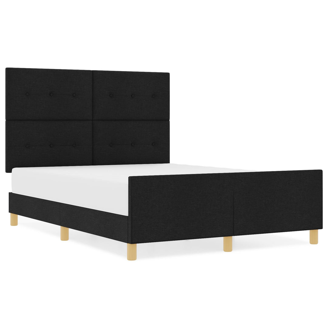 Sengestel Sort 160x200 cm Stof