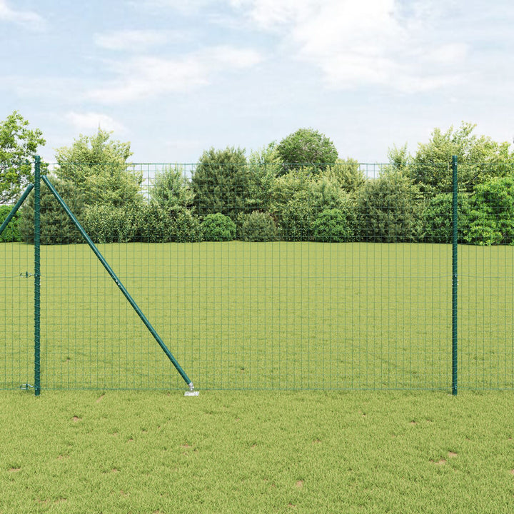 Hegnspæle med Pind 7 stk Ø32 mm 170 cm Galvaniseret Stål