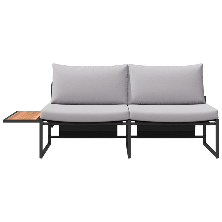 2-personers have sofa med lysegrå puder