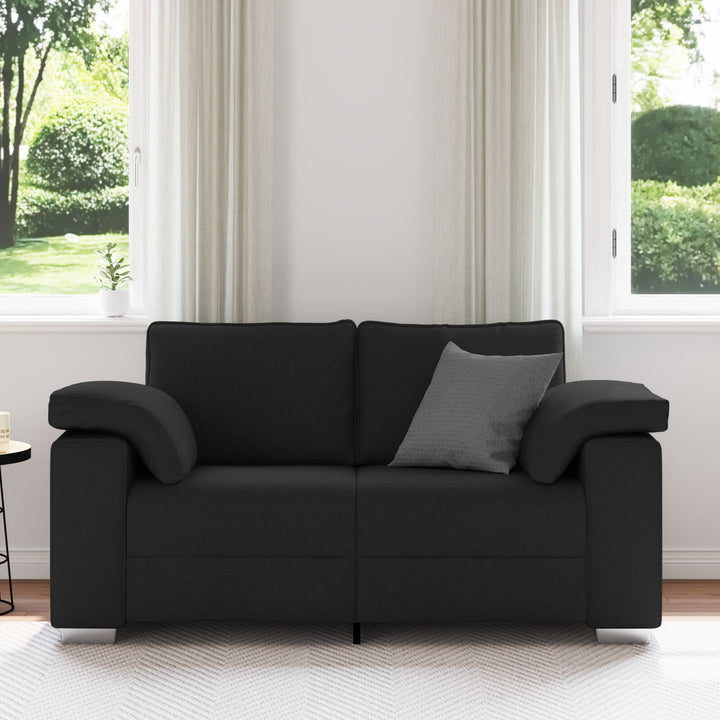 Sovesofa Sort 120 cm i stof