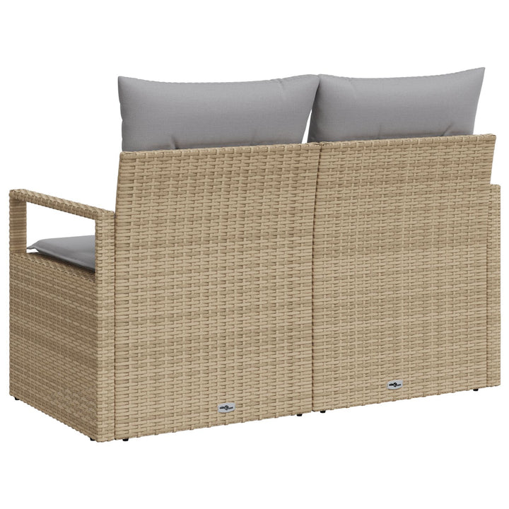2-personers have-sofa med opbevaring og puder Beige poly rattan