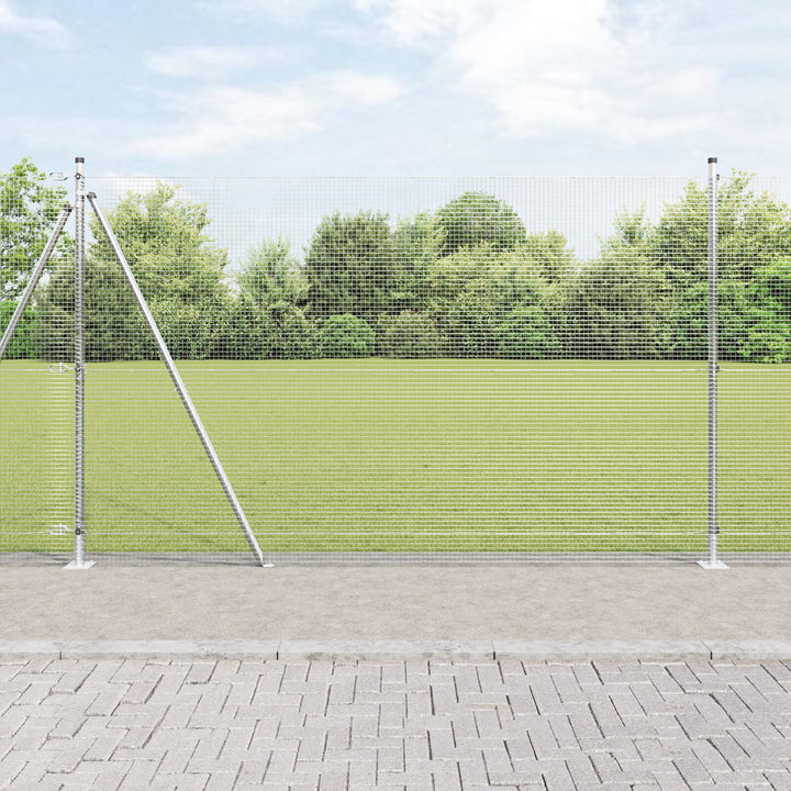 svejsede trådgitter med 7 flanged posts 1,5x10 m galvaniseret stål