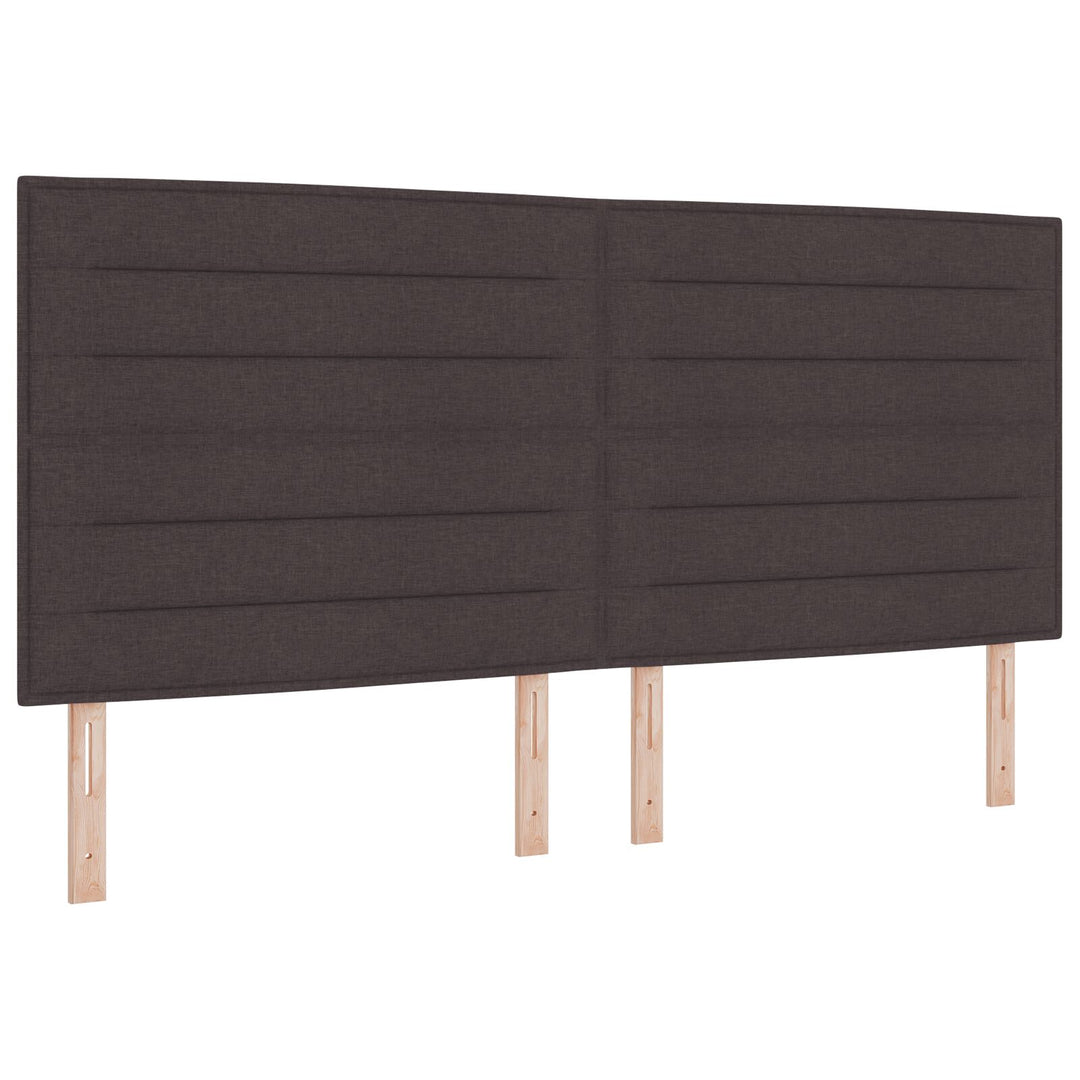 Sengestel Mørk Brun 200x200 cm Stof