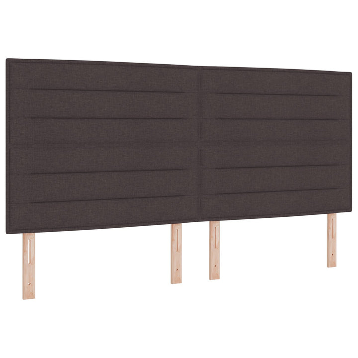 Sengestel Mørk Brun 200x200 cm Stof