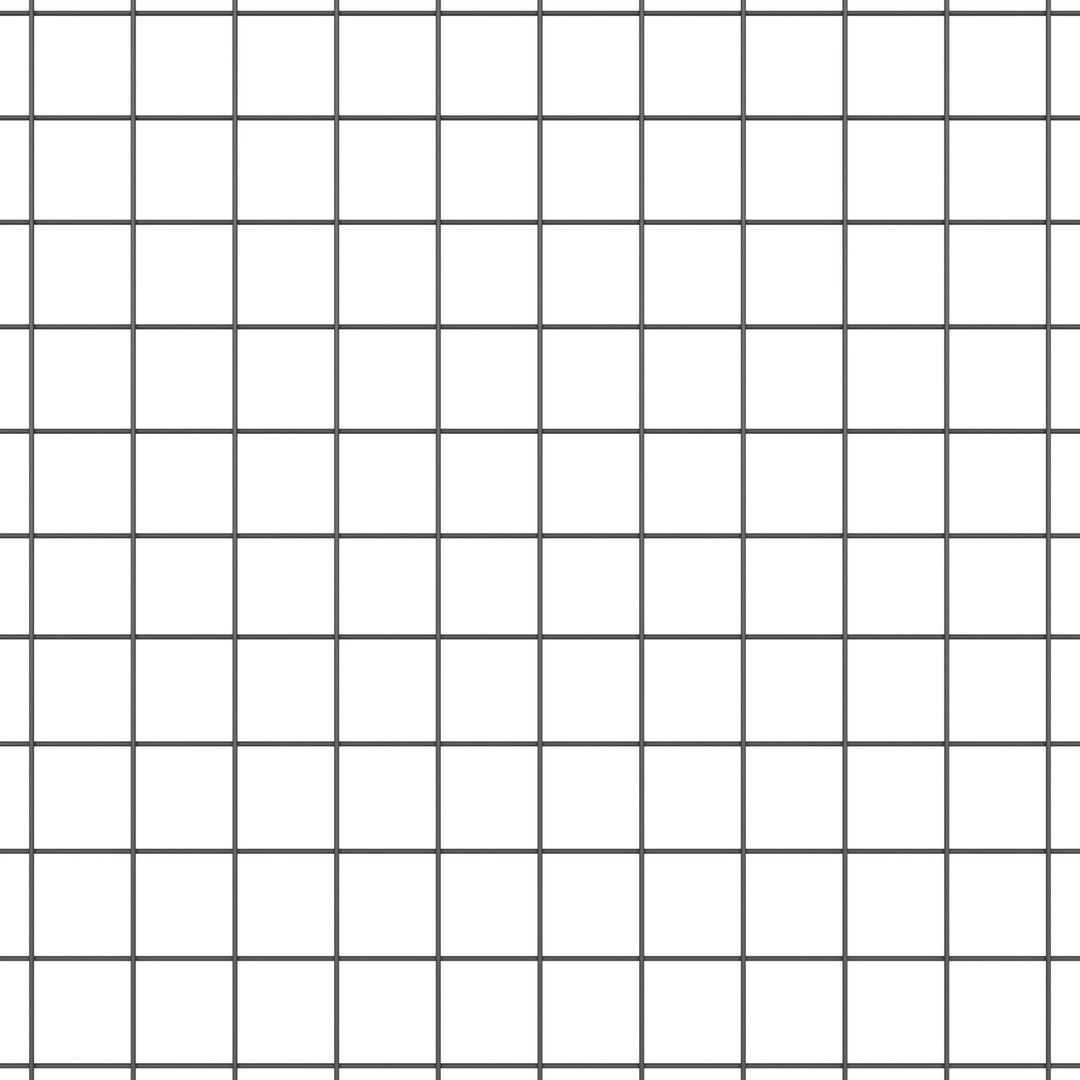 Vinklet Trådfence med 7 Flangestolper Grå 0.6x100 m Stål