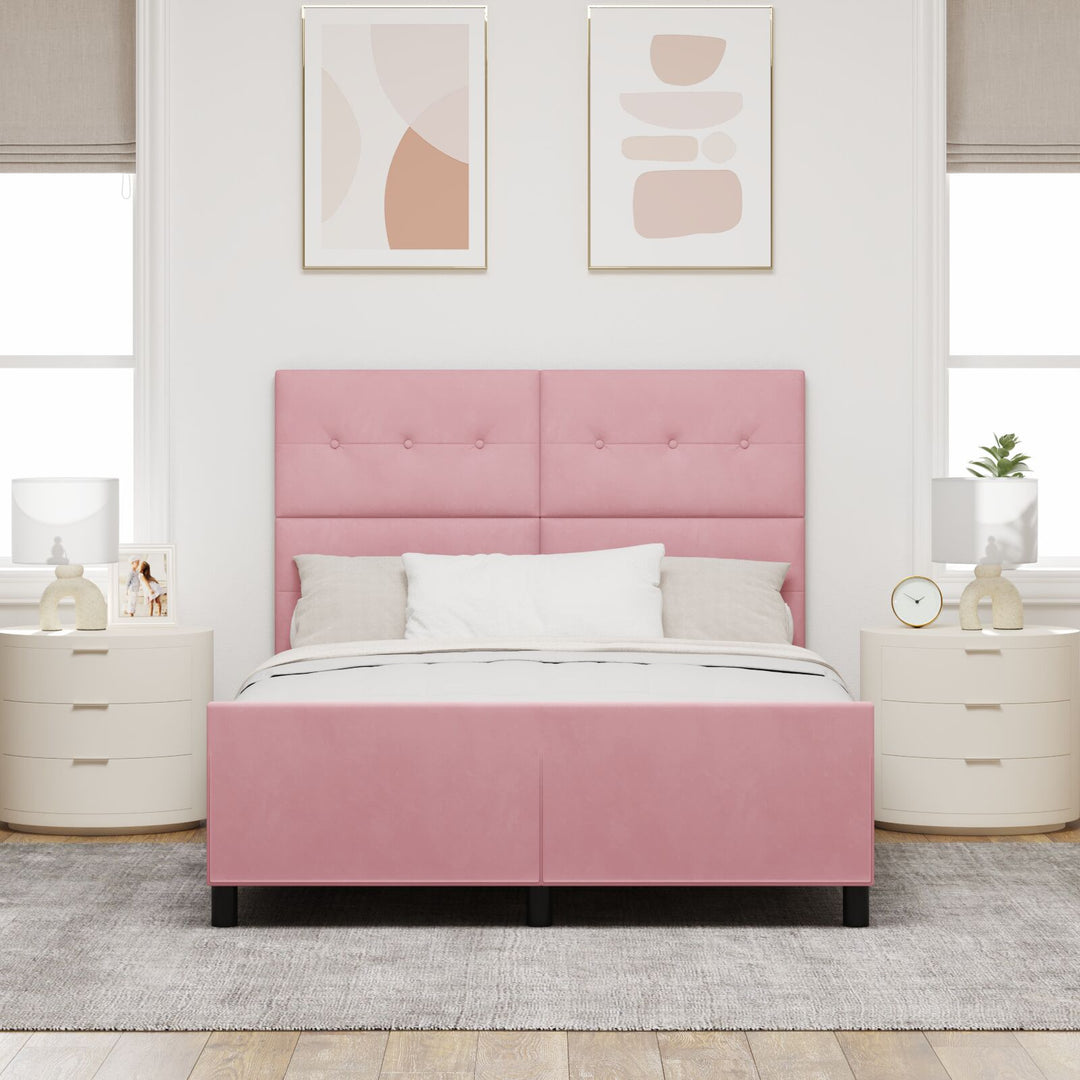 Sengestel Pink 140x200 cm Velvet