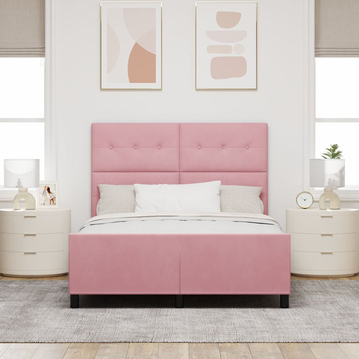 Sengestel Pink 140x200 cm Velvet