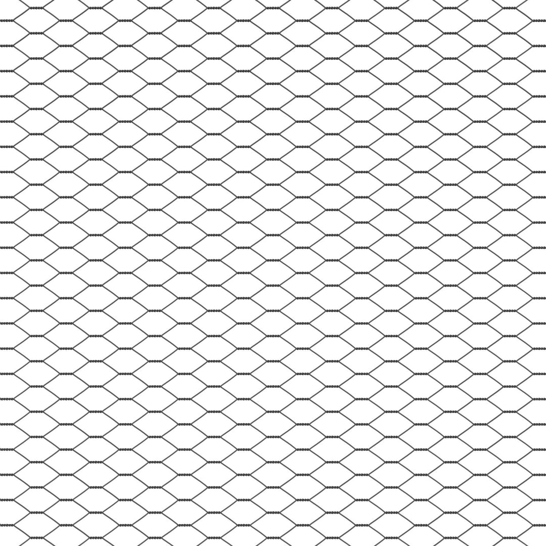 Hexagon Hegn Grå 1.2x100 m Stål
