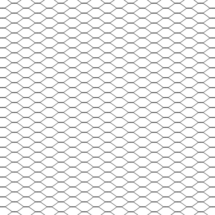 Hexagon Hegn Grå 1.2x100 m Stål