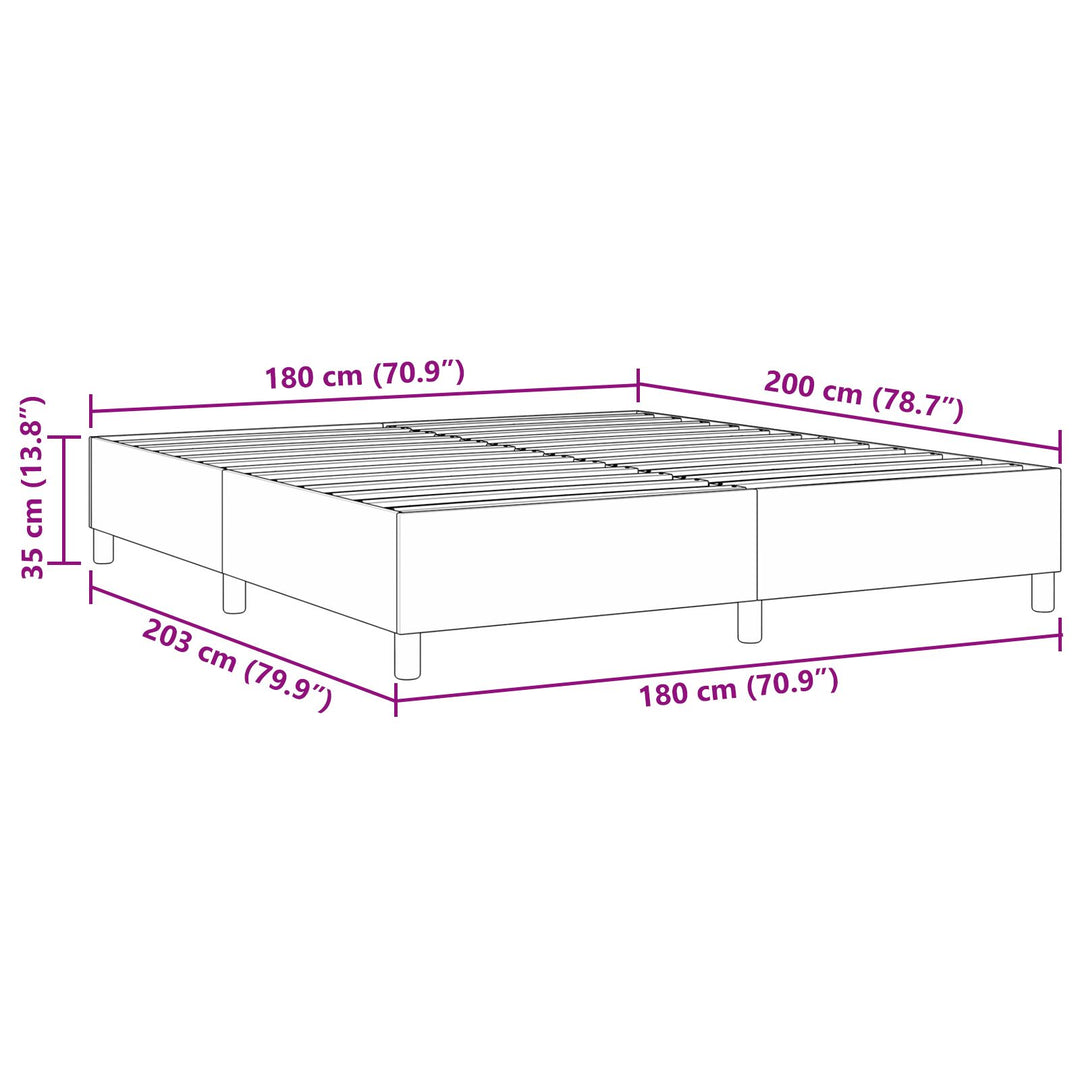 Box Spring Seng Cremefarvet Super King Corduroy Stof