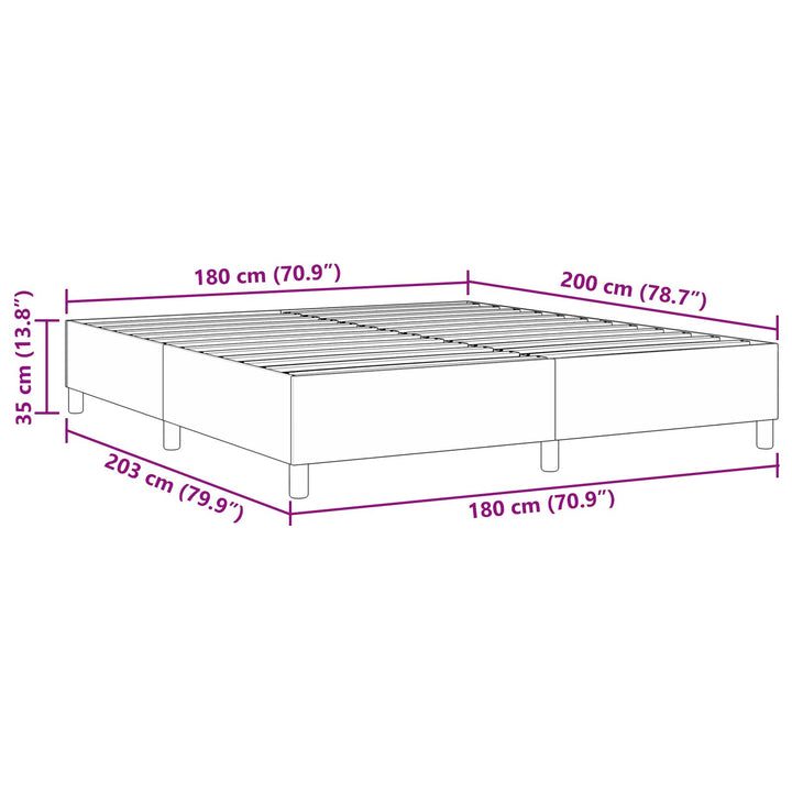 Box Spring Seng Cremefarvet Super King Corduroy Stof
