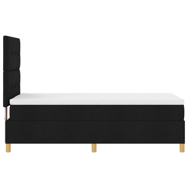 Sengestel med madras Sort Stof 90 x 200 cm Sengemadras