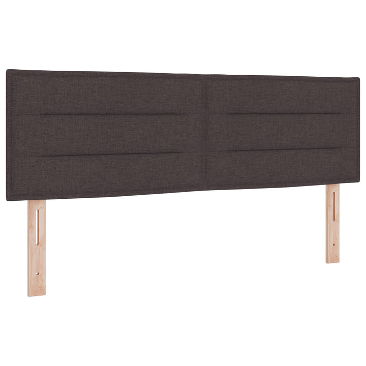 Sengestel med madras Mørkegrå Stof 140 x 200 cm Sengemadras