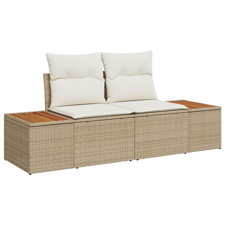 have sofa sæt Sæt med 6 Beige, Cream Poly Rattan, Polyester puder