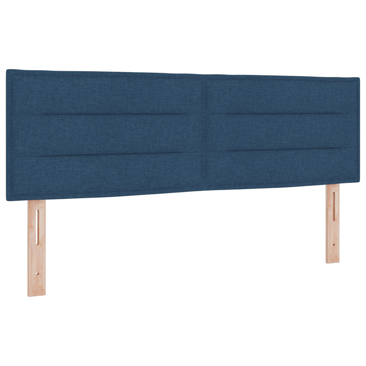 Sengestel med madras Marineblå Stof 160 x 200 cm Seng
