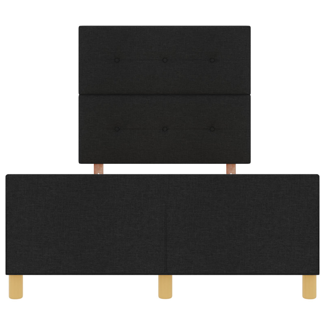 Sengestel Sort 120x190 cm Stof