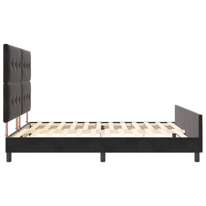 Sort Velvet Sengestel 180x200 cm