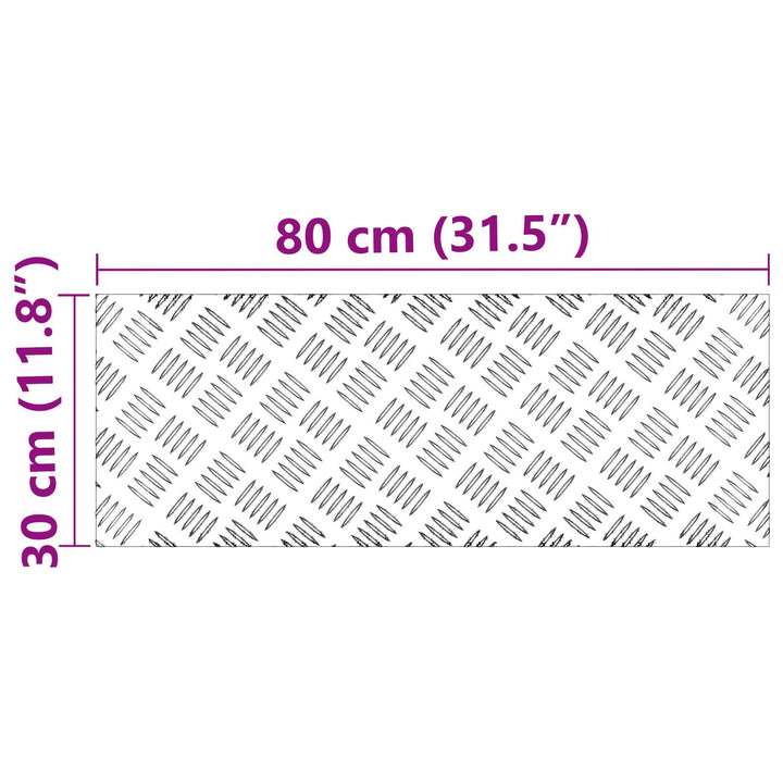 Aluminium Rutsjebaner 4 stk Skridsikre 80x30 cm