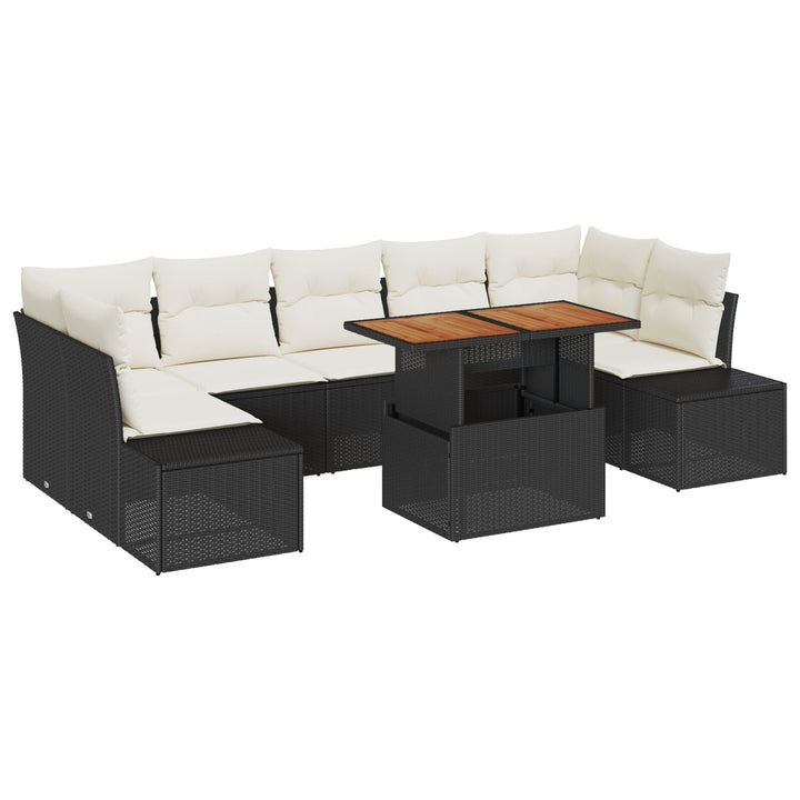 Have Sofa Sæt Sæt af 8 Cremefarvet Rattan