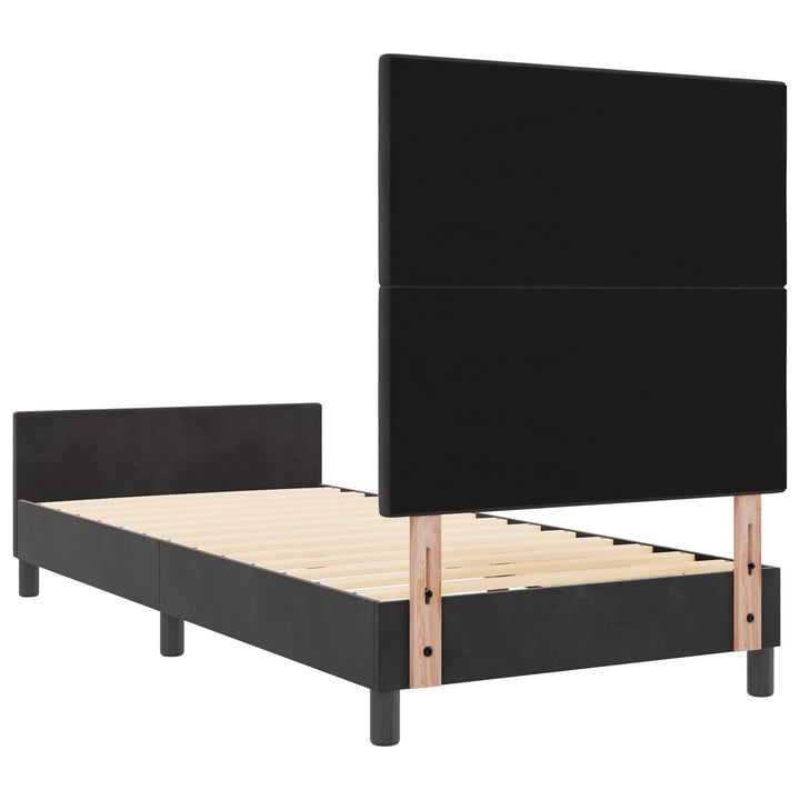 Sengestel Sort 100x200 cm Fløjl