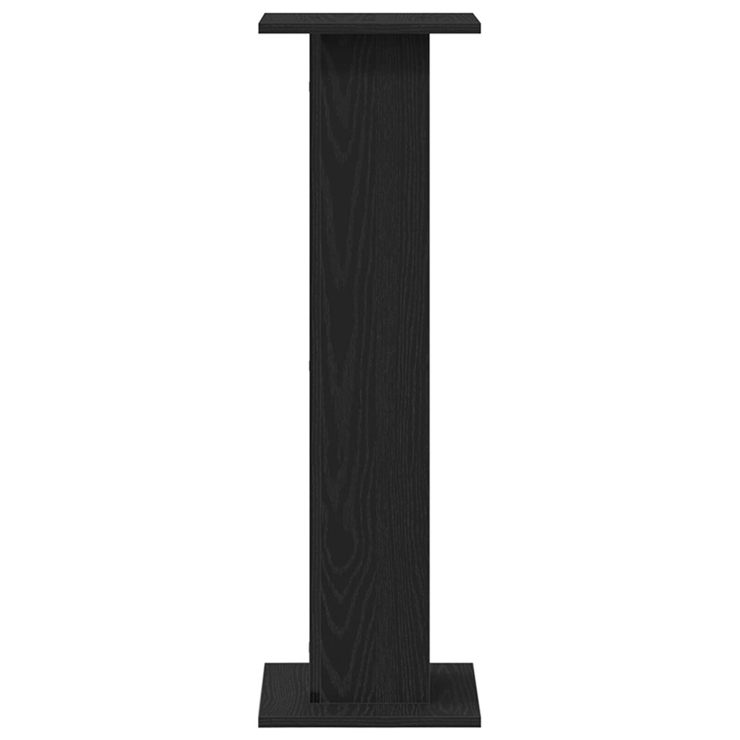 Plante Stativ 2 stk Sort Eg 30x30x95 cm Konstrueret Træ
