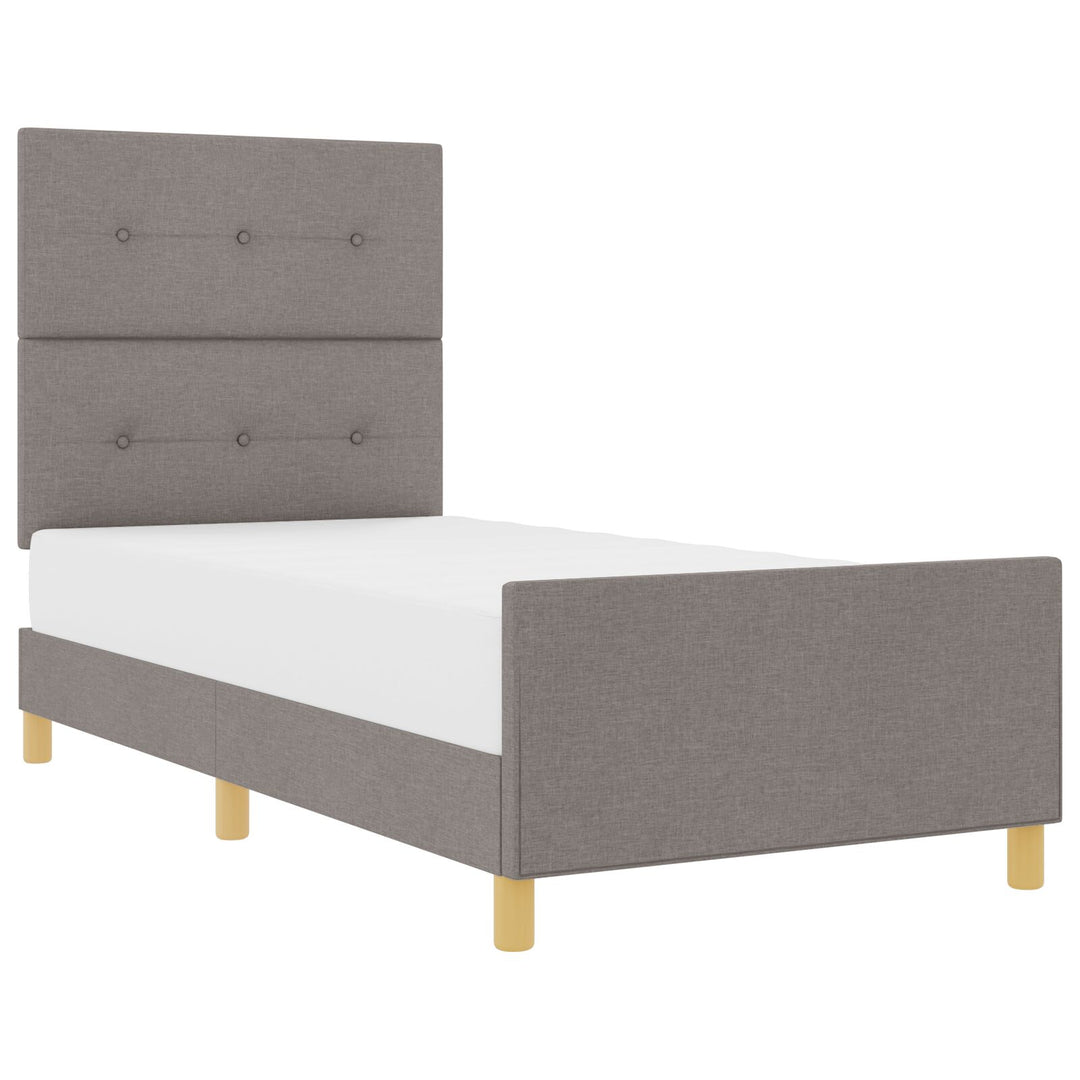 Taupe Sengestel 100x200 cm i Stof
