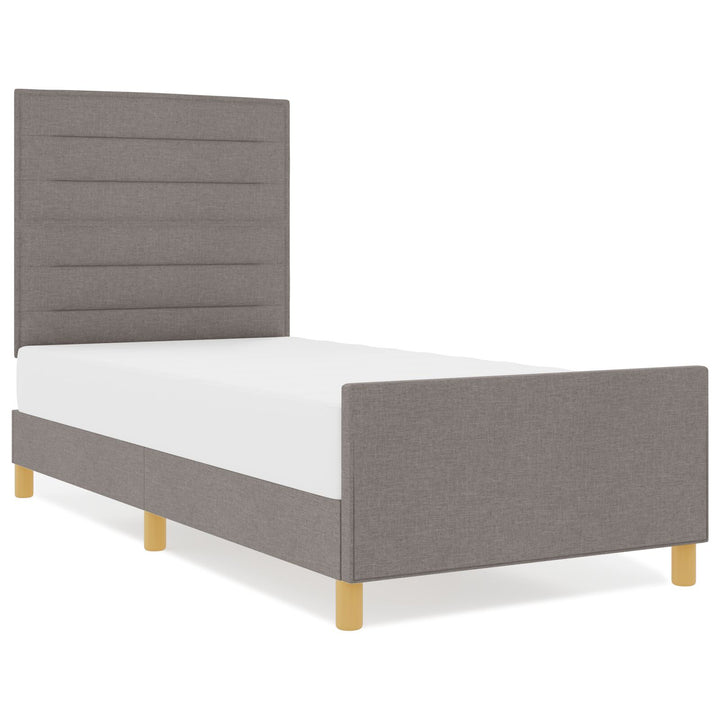 Sengestel Taupe 100x200 cm Stof
