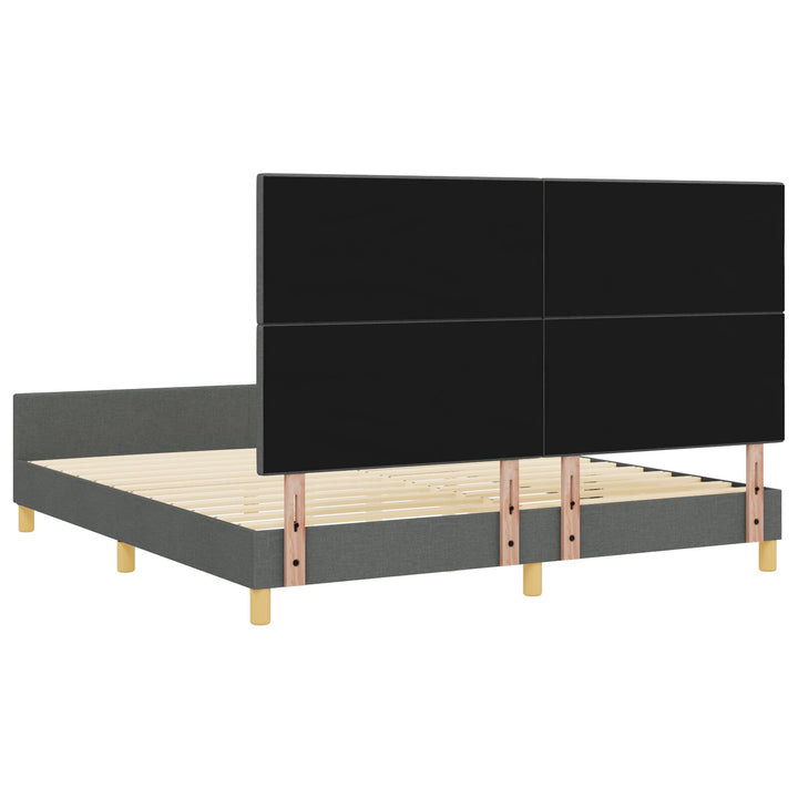 Sengestel Mørkegrå 180x200 cm Stof
