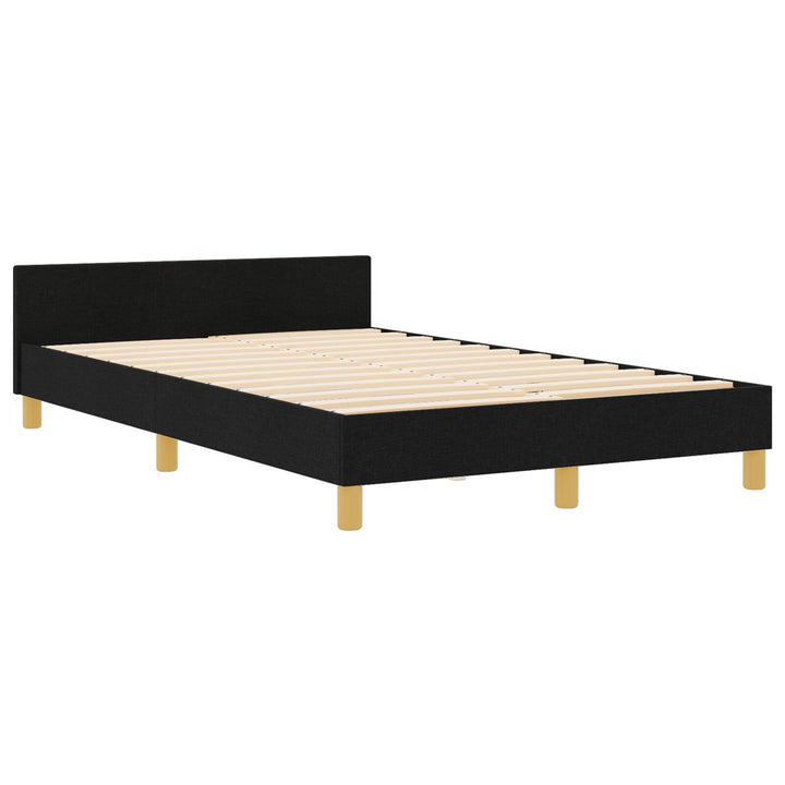 Sengestel Sort 120x190 cm Stof