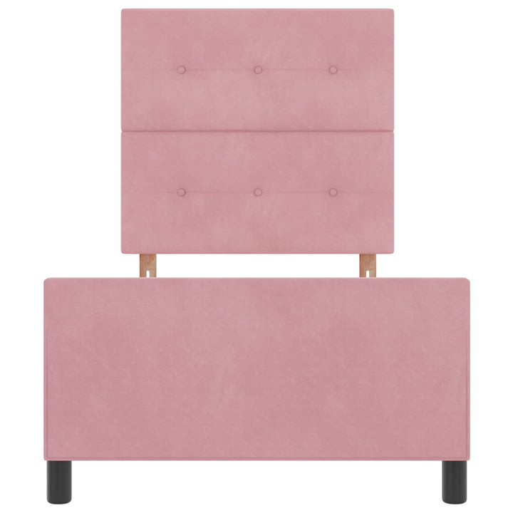 Sengestel Pink 90x200 cm Fløjl