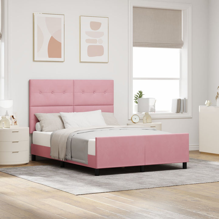 Sengestel Pink 140x200 cm Velvet