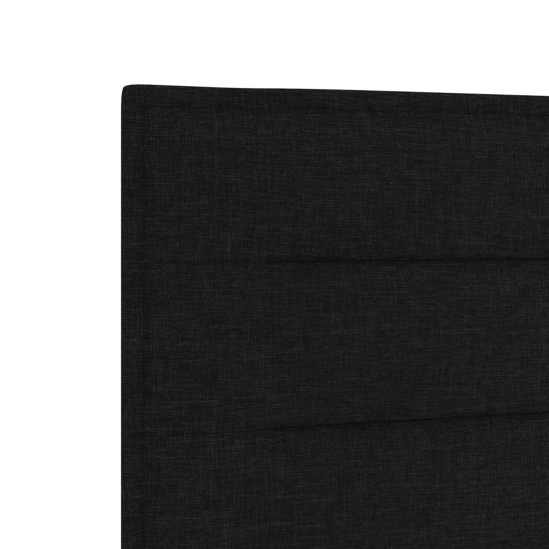 Sengestel Sort 120x190 cm Stof