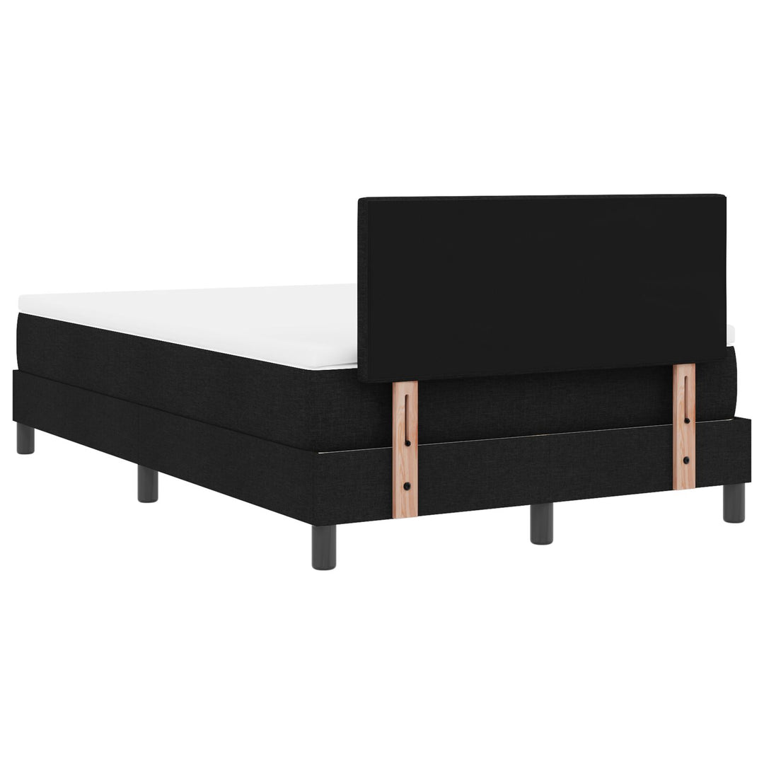 Sengestel med madras Sort og hvid Stof 120 x 200 cm Sengemadras